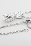 1.50 Ct. Teardrop Moissanite Pendant Necklace 925 Sterling Silver 