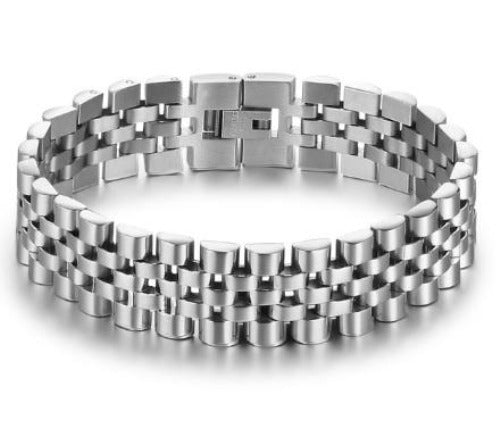 Rolex style bracelet mens Clearance