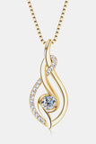 0.43CT Moissanite 925 Sterling Silver Necklace