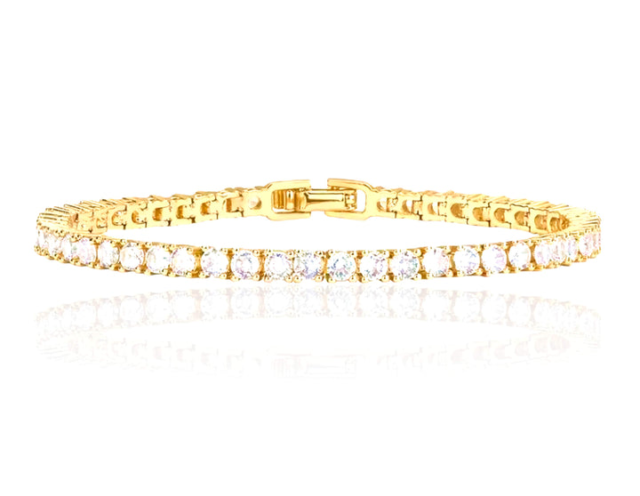 14K Gold Plated Classic Tennis Bracelet