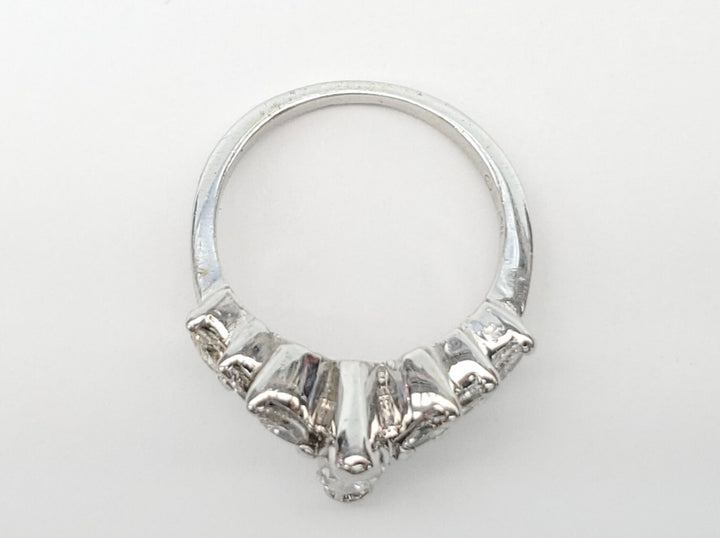 0.50 CTTW. NATURAL MARQUISE DIAMOND ENGAGEMENT RING 14K WHITE GOLD