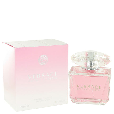 Bright Crystal Eau De Toilette Spray By Versace. Experience timeless sophistication with Bright Crystal Eau De Toilette Spray By Versace. Its captivating scent of vibrant raspberry, sensual peony, and mysterious amber will leave you feeling refreshed and energized! Let Bright Crystal fill your day with luxury and charm.