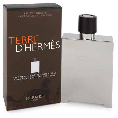 Terre D'hermes Eau De Toilette Spray Refillable (Metal) By Hermes