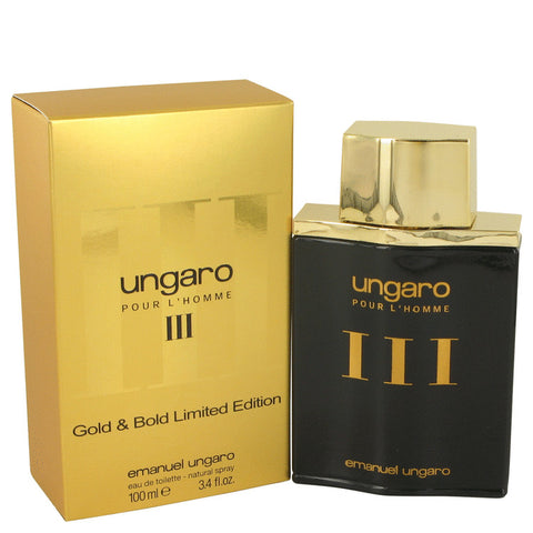 Ungaro Iii Eau De Toilette spray (Gold & Bold Limited Edition) By Ungaro