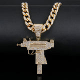 UZI Pendant Iced Out Necklace
