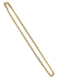 5MM Rope Chain Necklace 14K Gold Plated Stainless Steel